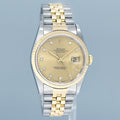 MINT Rolex DateJust 16233 Two Tone Yellow Gold Jubilee Original Champagne Diamond Watch