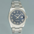 2008  MINT Rolex DateJust Steel Blue Roman 116234 36mm Oyster Steel Watch Box