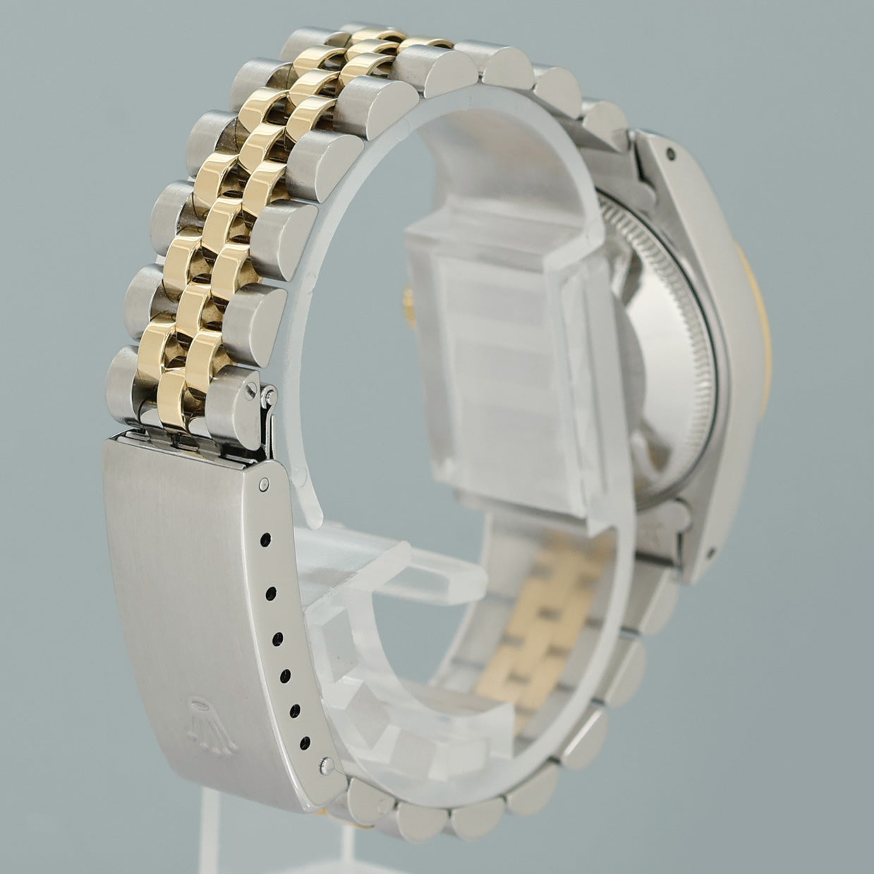PAPERS MINT Ladies Rolex 68273 Two Tone 18k Yellow Gold Fluted Steel 31mm Pearl Diamond Watch