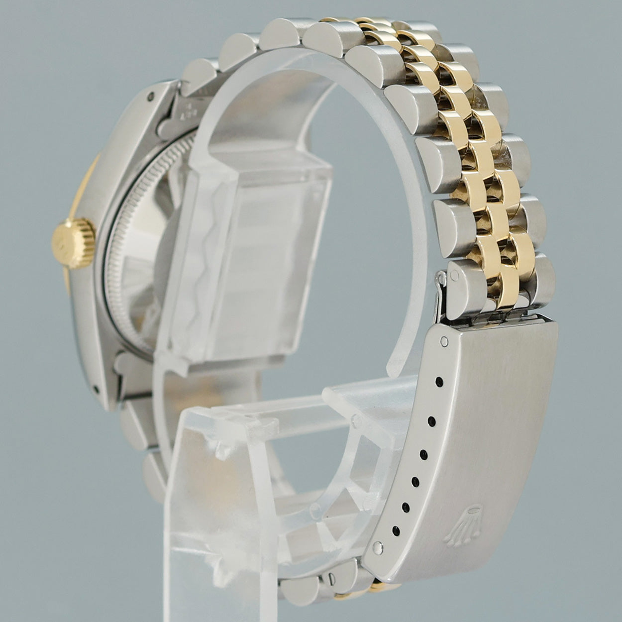 PAPERS MINT Ladies Rolex 68273 Two Tone 18k Yellow Gold Fluted Steel 31mm Pearl Diamond Watch