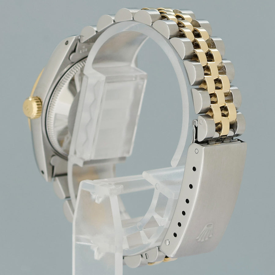 PAPERS MINT Ladies Rolex 68273 Two Tone 18k Yellow Gold Fluted Steel 31mm Pearl Diamond Watch