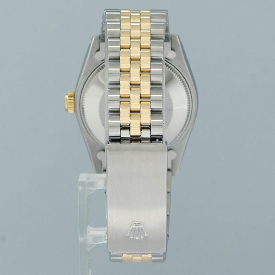 PAPERS MINT Ladies Rolex 68273 Two Tone 18k Yellow Gold Fluted Steel 31mm Pearl Diamond Watch