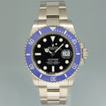 2021 NEW PAPERS Rolex Submariner Blue Cookie Monster 126619 White Gold 41mm Watch