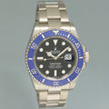 2021 NEW PAPERS Rolex Submariner Blue Cookie Monster 126619 White Gold 41mm Watch