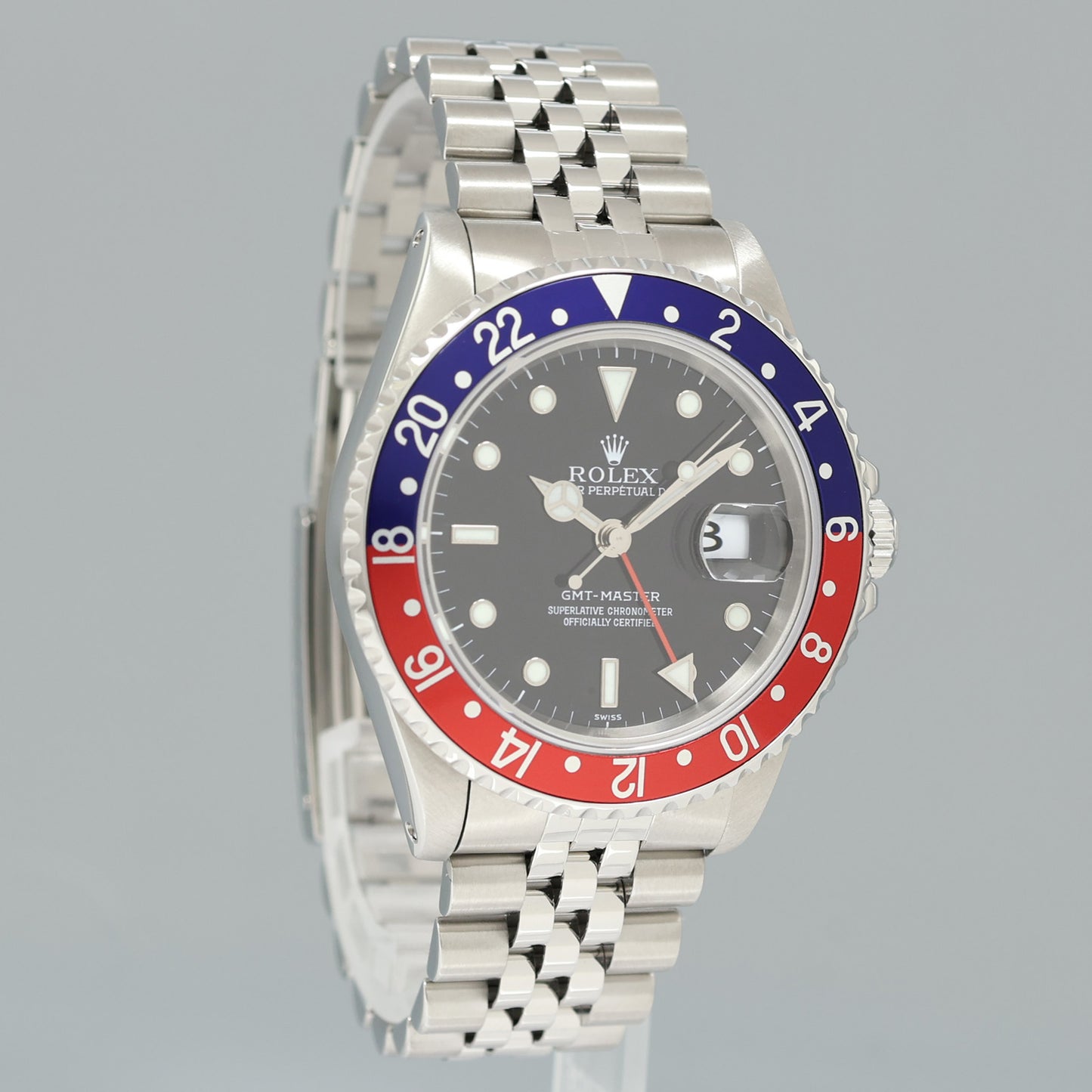 MINT Rolex GMT-Master 16700 Pepsi Red Blue Jubilee 40mm Steel Watch Box