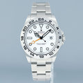 2018 MINT Rolex Explorer II 216570 Polar White Dial Steel 42mm Watch Box