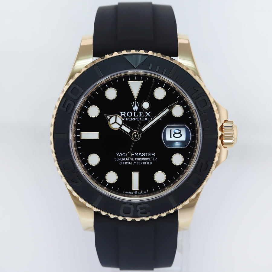 2024 MINT Rolex Yacht-Master 226658 Yellow Gold 42mm Oysterflex Watch Box