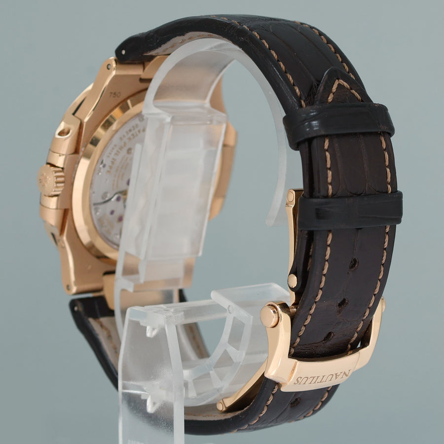 MINT PAPERS Patek Philippe Nautilus Moonphase Rose Gold 5712R Leather Watch Box
