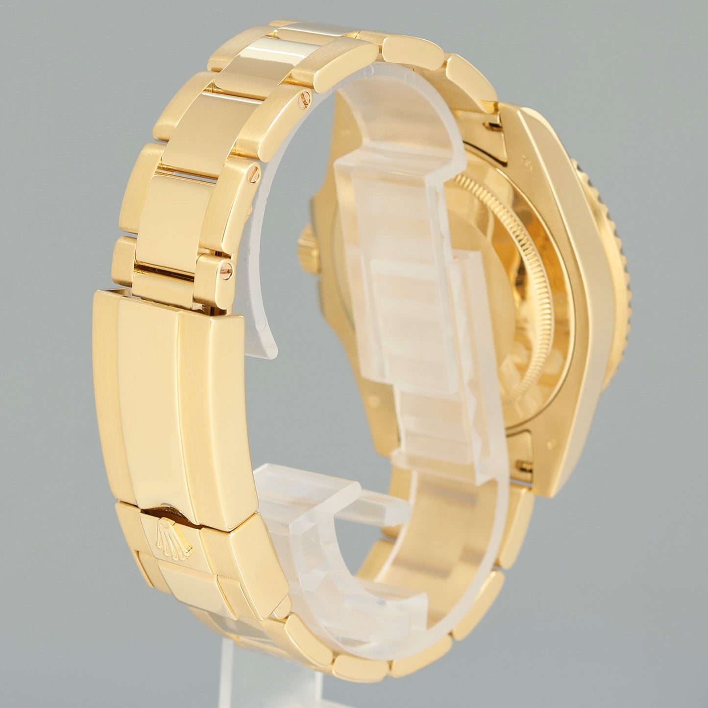 MINT 2018 PAPERS Rolex GMT-Master 2 Ceramic Green 116718 Yellow Gold 40mm Watch