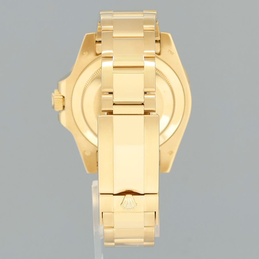 MINT 2018 PAPERS Rolex GMT-Master 2 Ceramic Green 116718 Yellow Gold 40mm Watch