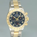 2011 MINT Rolex Daytona 116523 Blue Arabic Red Steel Yellow Gold Two Tone Watch Box