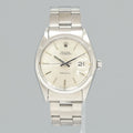 Rolex Oysterdate Steel Silver Dial Manual Wind Oyster 34mm Watch