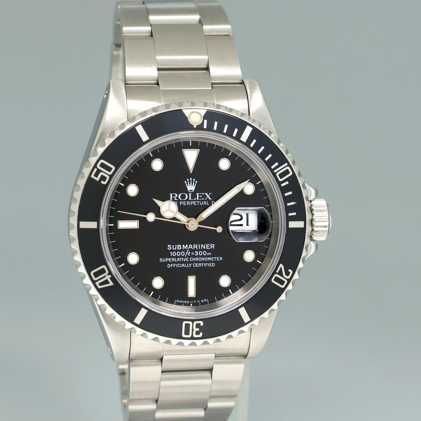 1994 MINT PAPERS Rolex Submariner Date 16610 Steel Black 40mm Watch Box