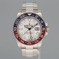 2021 NEW PAPERS Rolex GMT-Master II 126719BLRO Blue Pepsi Meteorite White Gold Watch