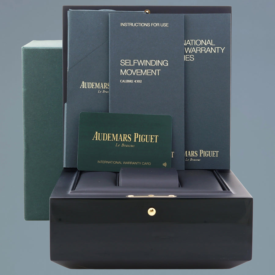 2022 MINT Papers 15500ST Audemars Piguet Royal Oak 41mm Steel Grey Watch Box