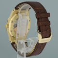 MINT Audemars Piguet AP Royal Oak Yellow Gold 15300ba 39mm White Dial Leather Watch