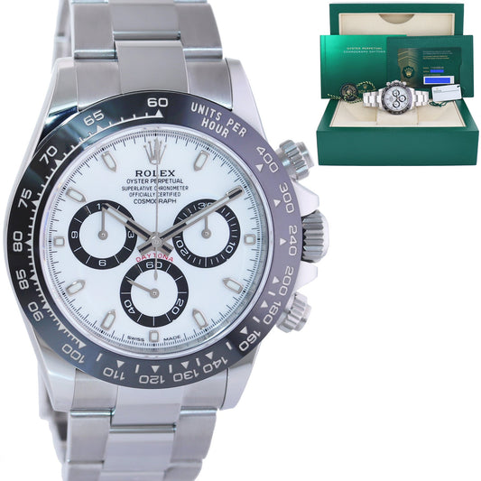 2023 BRAND NEW PAPERS Rolex Daytona 116500LN White Ceramic Panda Watch Box