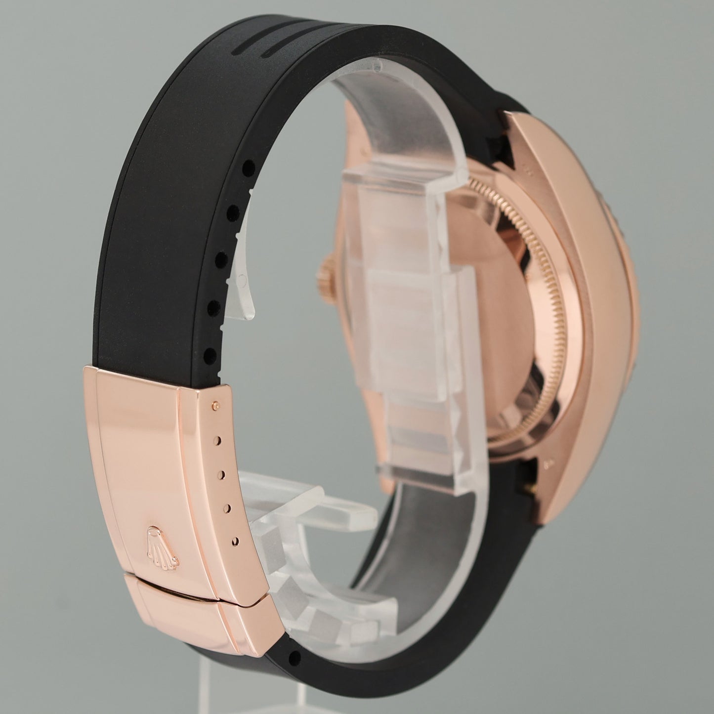 MINT ROLEX SKY DWELLER ROSE GOLD 326135 CHOCOLATE 42MM RUBBER WATCH BOX