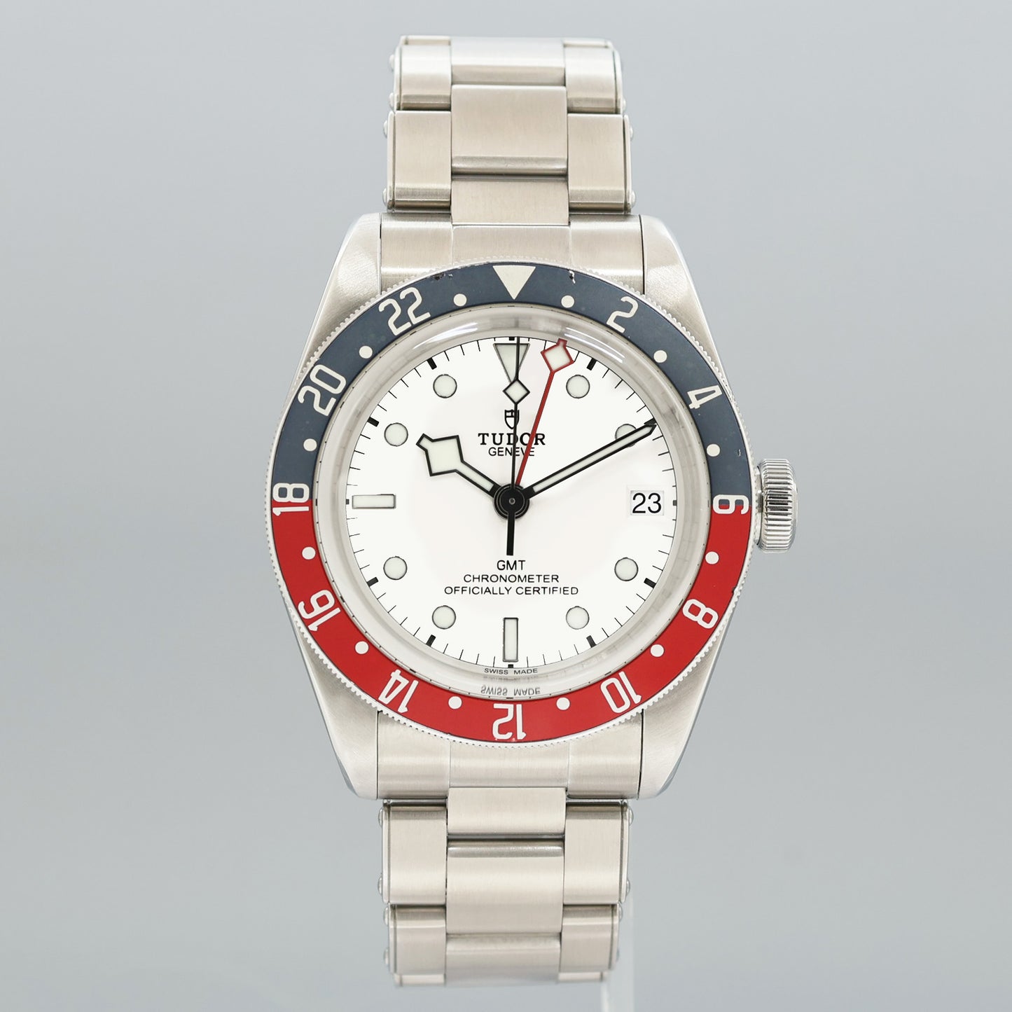 2023 PAPERS Tudor Black Bay Pepsi Steel White GMT Date Watch 79830RB Watch Box