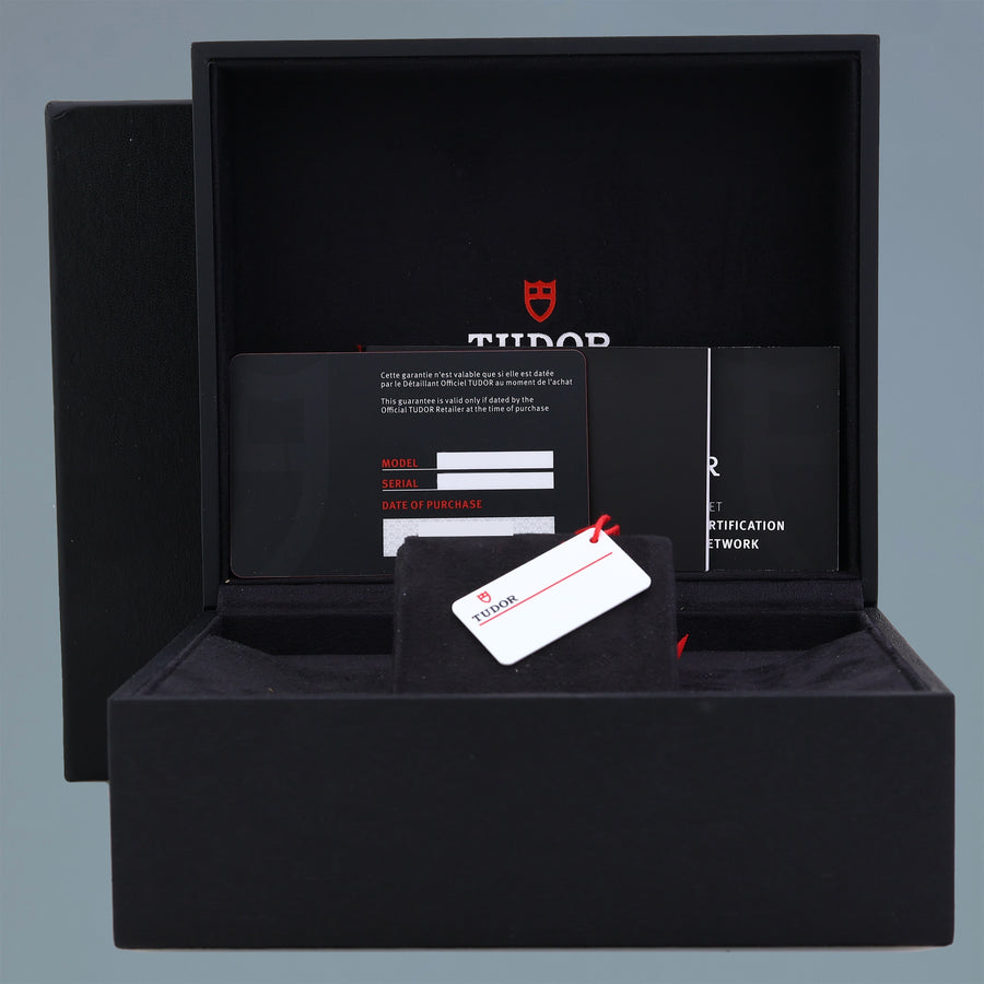 2023 PAPERS Tudor Black Bay Pepsi Steel White GMT Date Watch 79830RB Watch Box