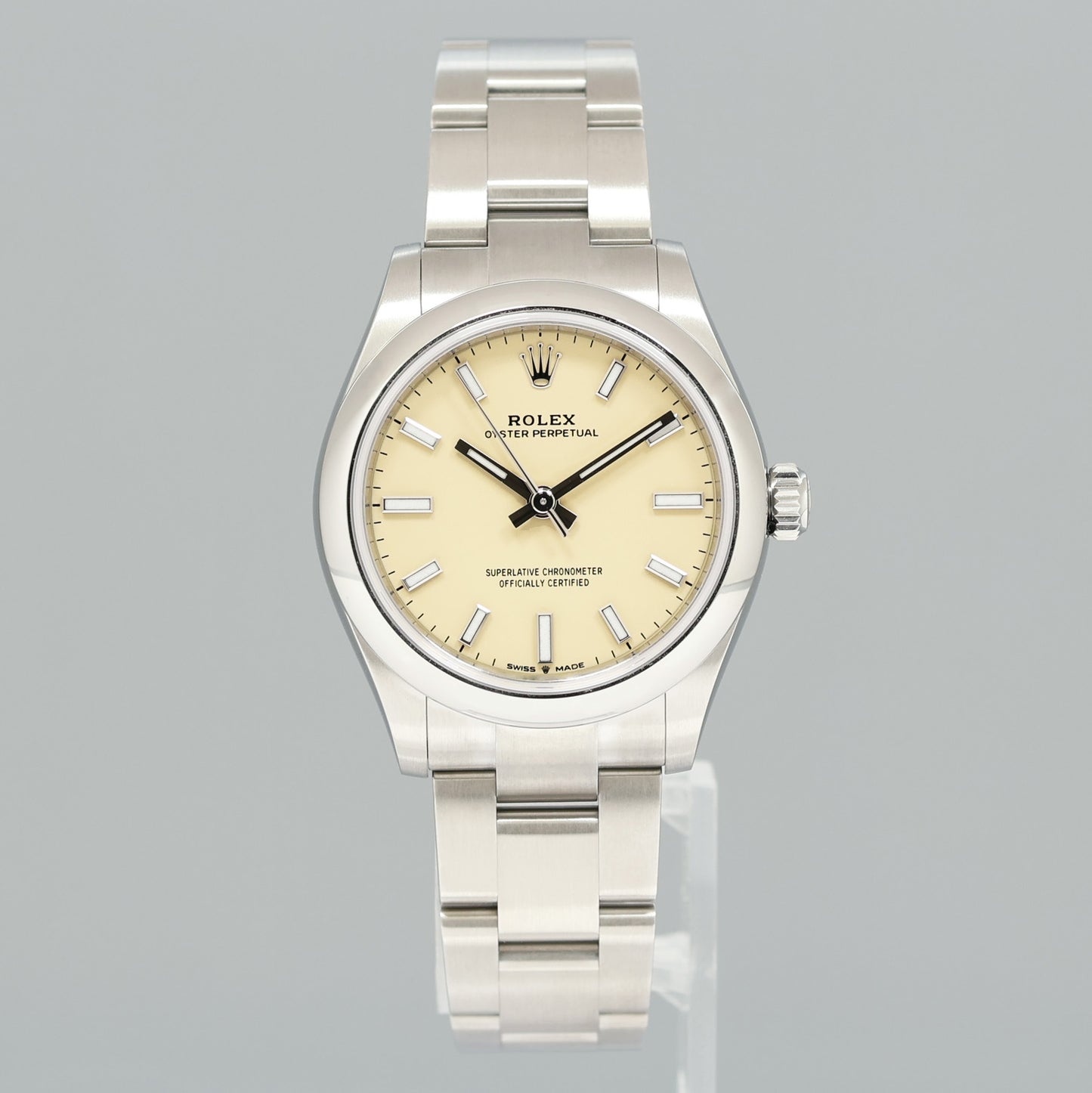 OCT 2025 NEW PAPERS Rolex Oyster 277200 Perpetual 31mm Beige Watch Box