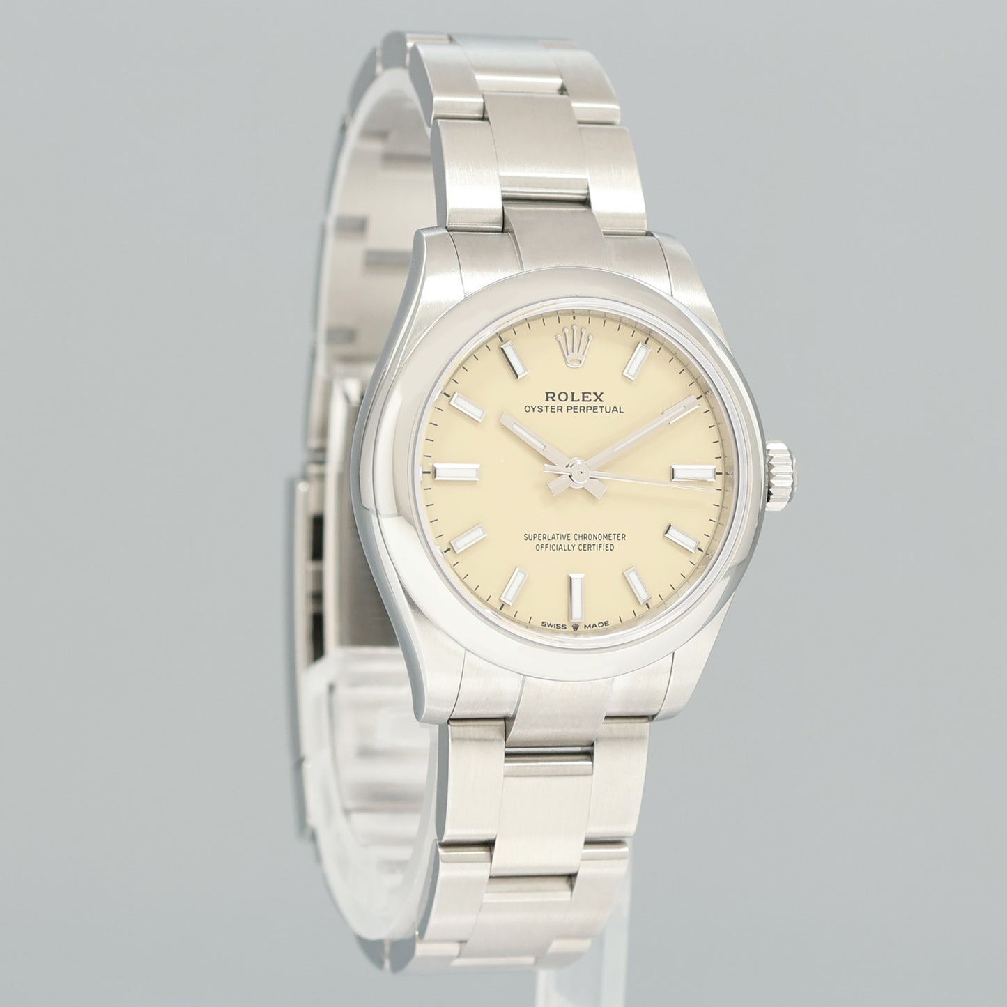 OCT 2025 NEW PAPERS Rolex Oyster 277200 Perpetual 31mm Beige Watch Box