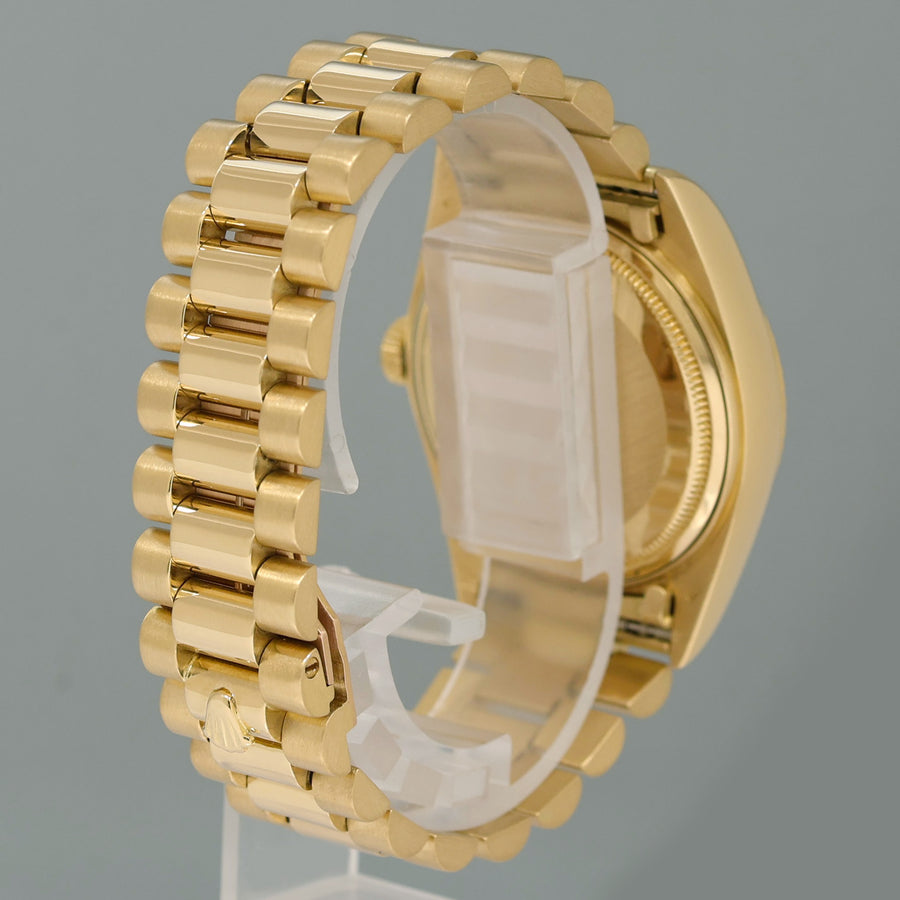 Rolex President Day-Date Champagne Stick 18038 Quickset Yellow Gold Watch Box