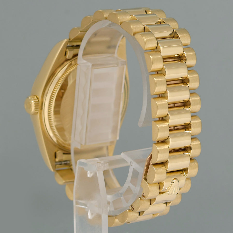 Rolex President Day-Date Champagne Stick 18038 Quickset Yellow Gold Watch Box