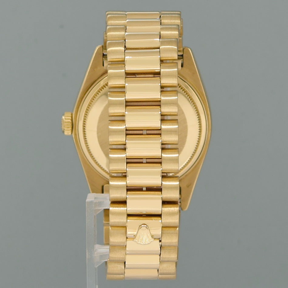 Rolex President Day-Date Champagne Stick 18038 Quickset Yellow Gold Watch Box