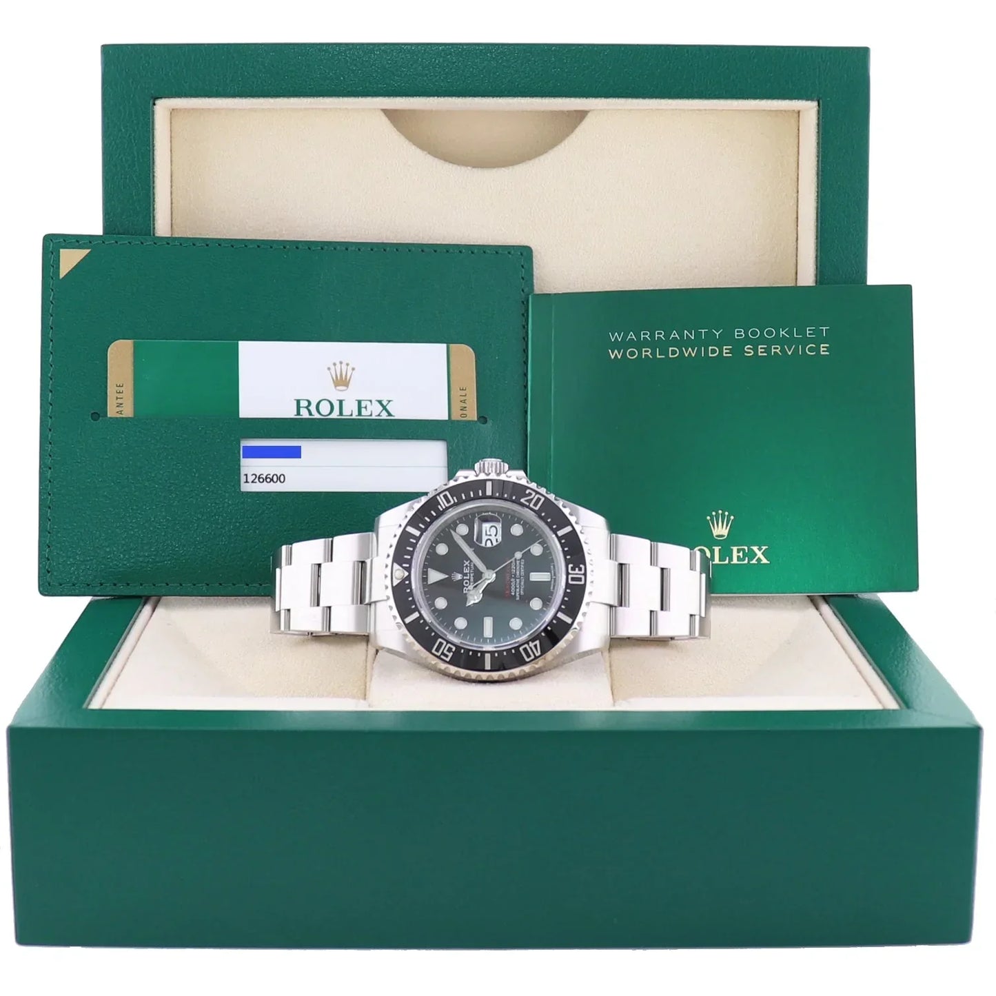 2019 MINT PAPERS Rolex Red Seadweller SD43 126600 43mm Mark 1 Mk1 Watch Box
