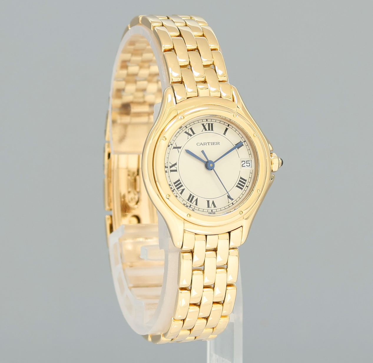 Ladies Cartier Panthere Cougar 26mm 18k Yellow Gold 117000 Quartz Watch