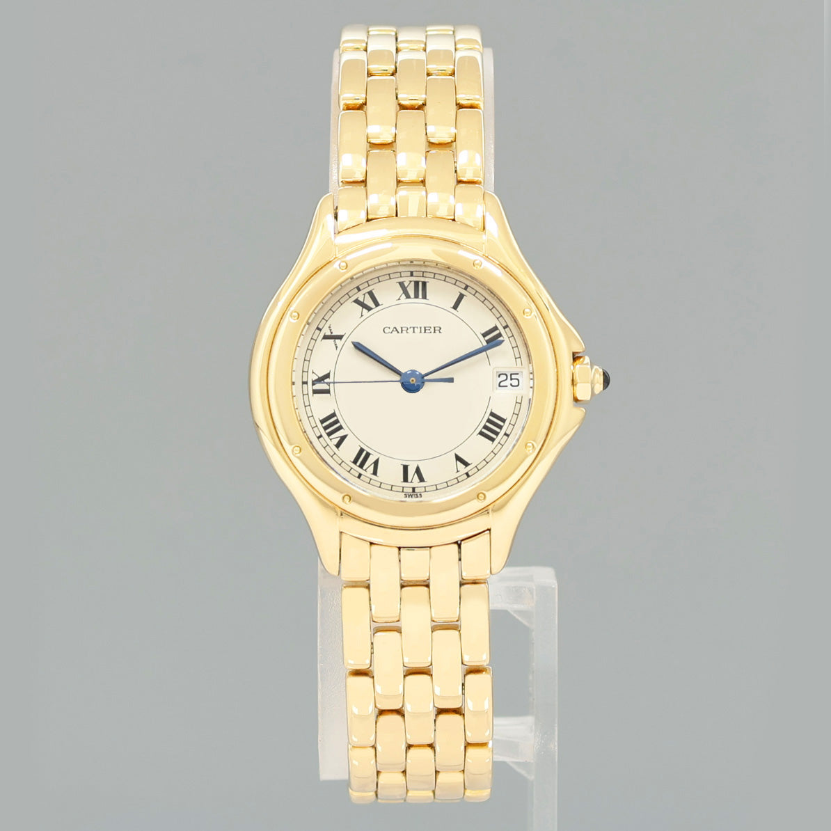 Ladies Cartier Panthere Cougar 26mm 18k Yellow Gold 117000 Quartz Watch