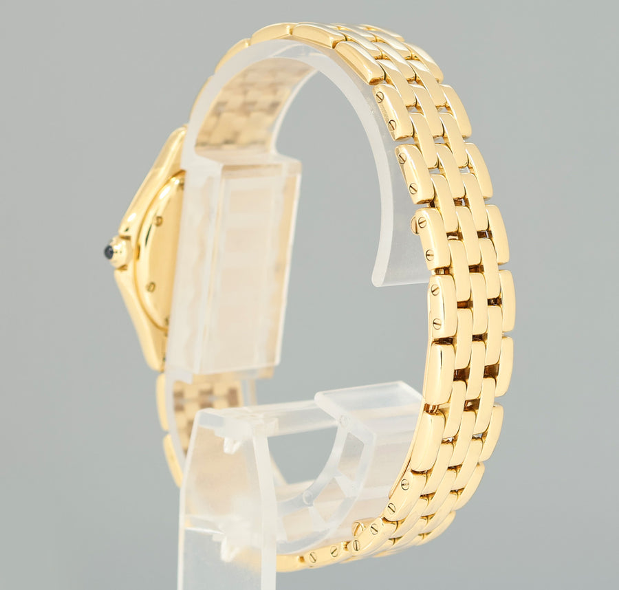 Ladies Cartier Panthere Cougar 26mm 18k Yellow Gold 117000 Quartz Watch