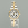 MINT Pearl Diamond Ladies Rolex 26mm DateJust 69173 Two Tone Gold Oyster Watch