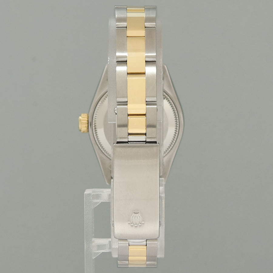 MINT Pearl Diamond Ladies Rolex 26mm DateJust 69173 Two Tone Gold Oyster Watch