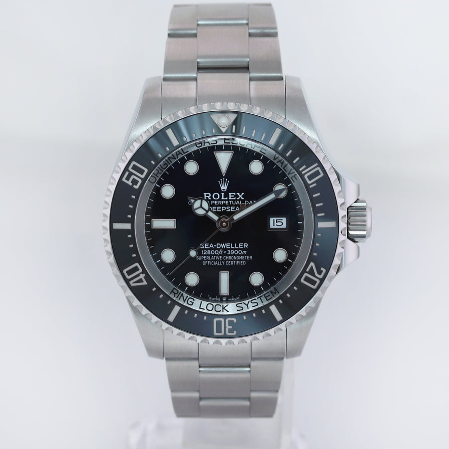 2018 MINT PAPERS Rolex Sea-Dweller Deepsea Black 126660 44mm Steel Watch Box