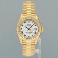 PAPERS 2004 Ladies Rolex DateJust 79178 President 26mm Yellow Gold White Roman Watch