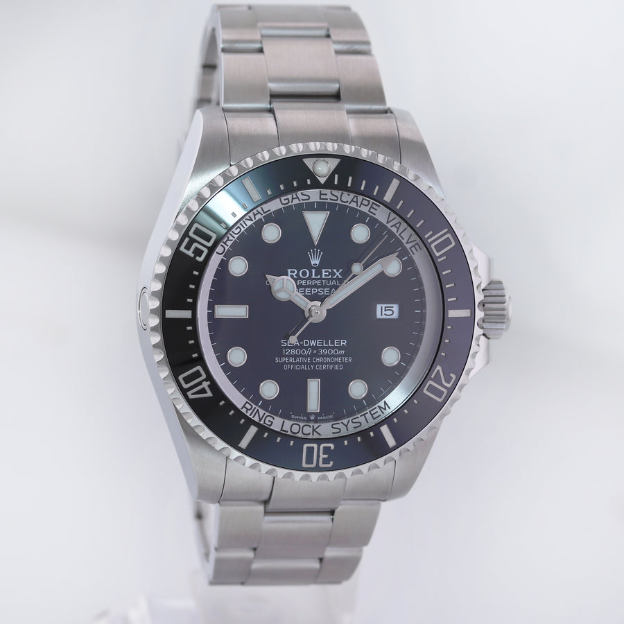 2018 MINT PAPERS Rolex Sea-Dweller Deepsea Black 126660 44mm Steel Watch Box