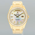 MINT Rolex Masterpiece Mother of Pearl Diamond 18948 Yellow Gold Watch Box