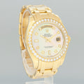 MINT Rolex Masterpiece Mother of Pearl Diamond 18948 Yellow Gold Watch Box