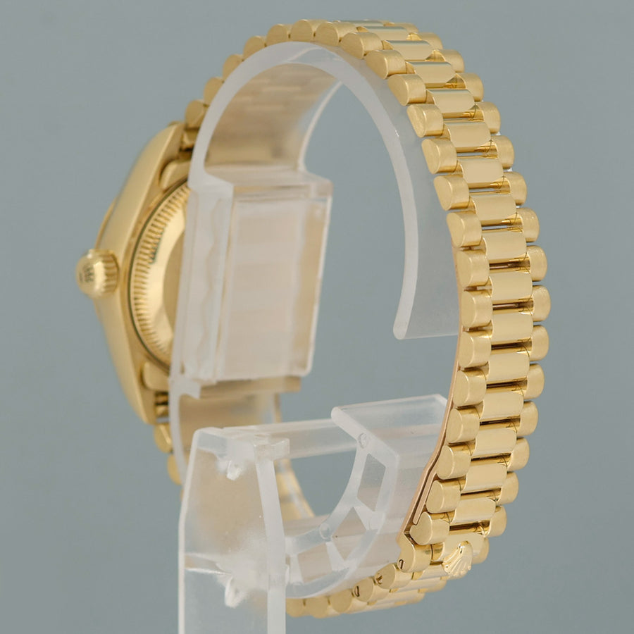PAPERS 2004 Ladies Rolex DateJust 79178 President 26mm Yellow Gold White Roman Watch
