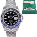 2021 MINT Rolex GMT Master II Batman Blue Jubilee Ceramic 126710BLNR Watch Box