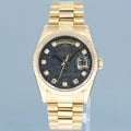Mint 2007 Rolex President Yellow Gold Diamond Jurassic Ammonite 118238 Day Date Watch