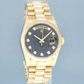 Mint 2007 Rolex President Yellow Gold Diamond Jurassic Ammonite 118238 Day Date Watch