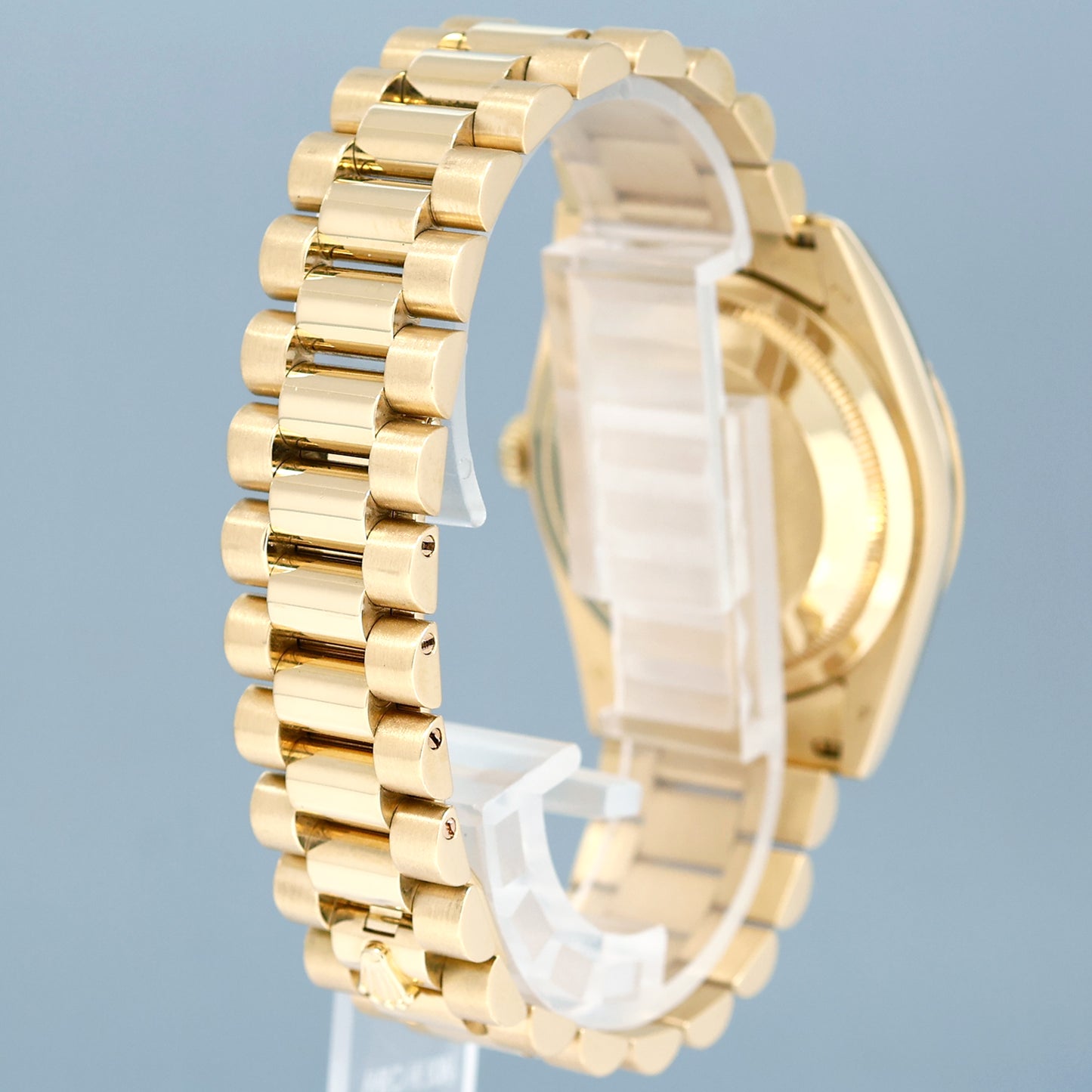 Mint 2007 Rolex President Yellow Gold Diamond Jurassic Ammonite 118238 Day Date Watch