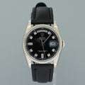 2013 MINT Rolex President Day Date 118239 White Gold Black Diamond Watch Box