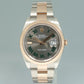 2021 NEW PAPERS Rolex DateJust 41 126331 Wimbledon Rose Gold Two-Tone Oyster Watch Box