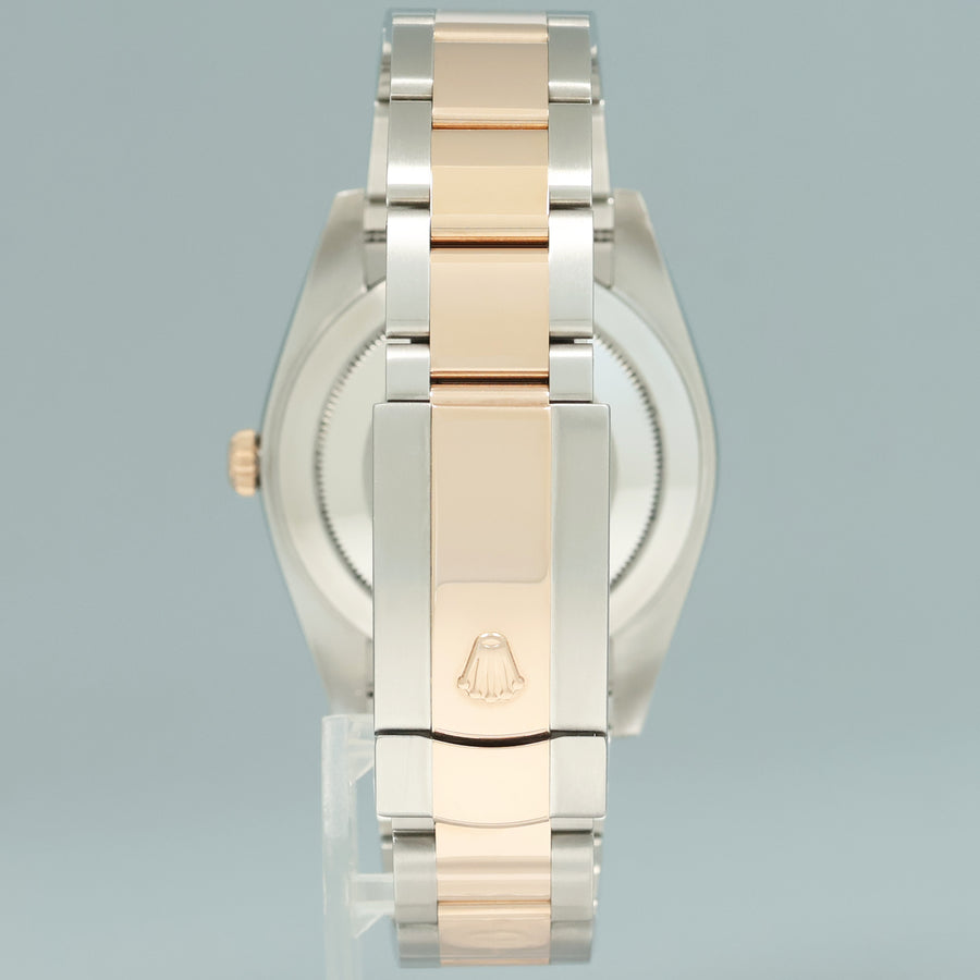 2022 MINT Rolex DateJust 41 126331 Wimbledon Rose Gold Two-Tone Oyster Watch Box