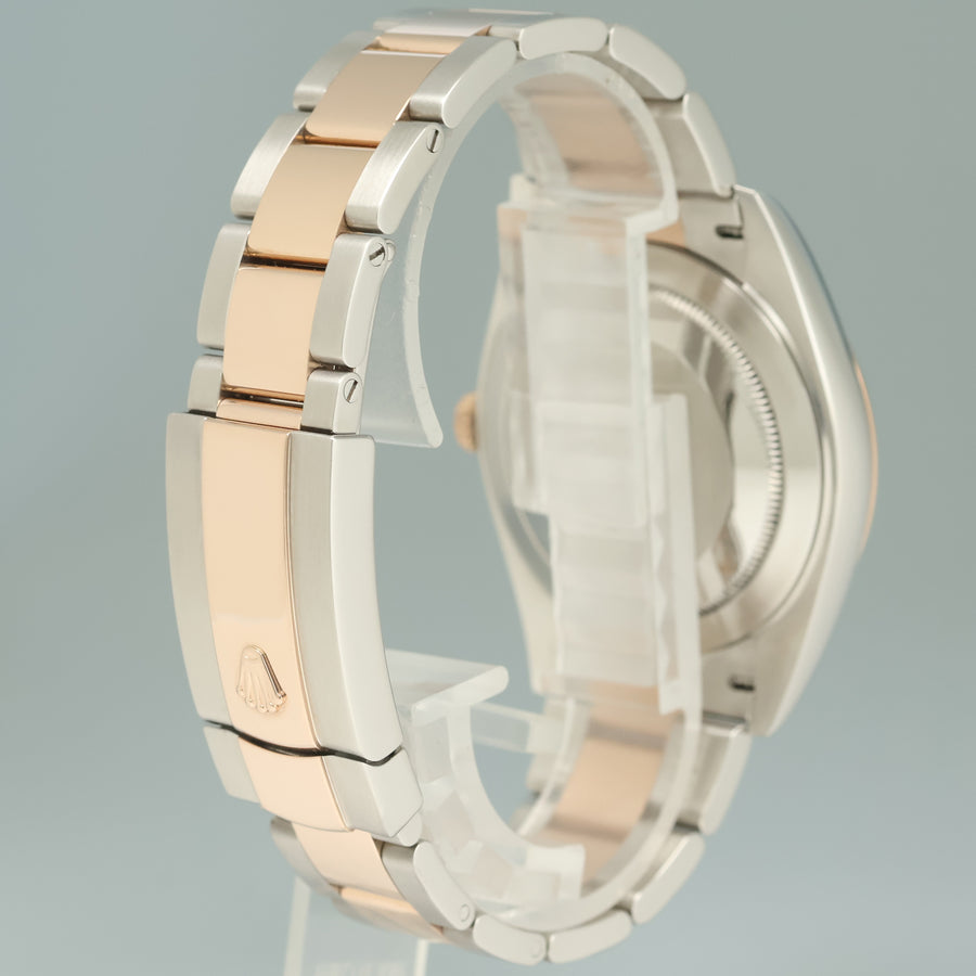 2022 MINT Rolex DateJust 41 126331 Wimbledon Rose Gold Two-Tone Oyster Watch Box