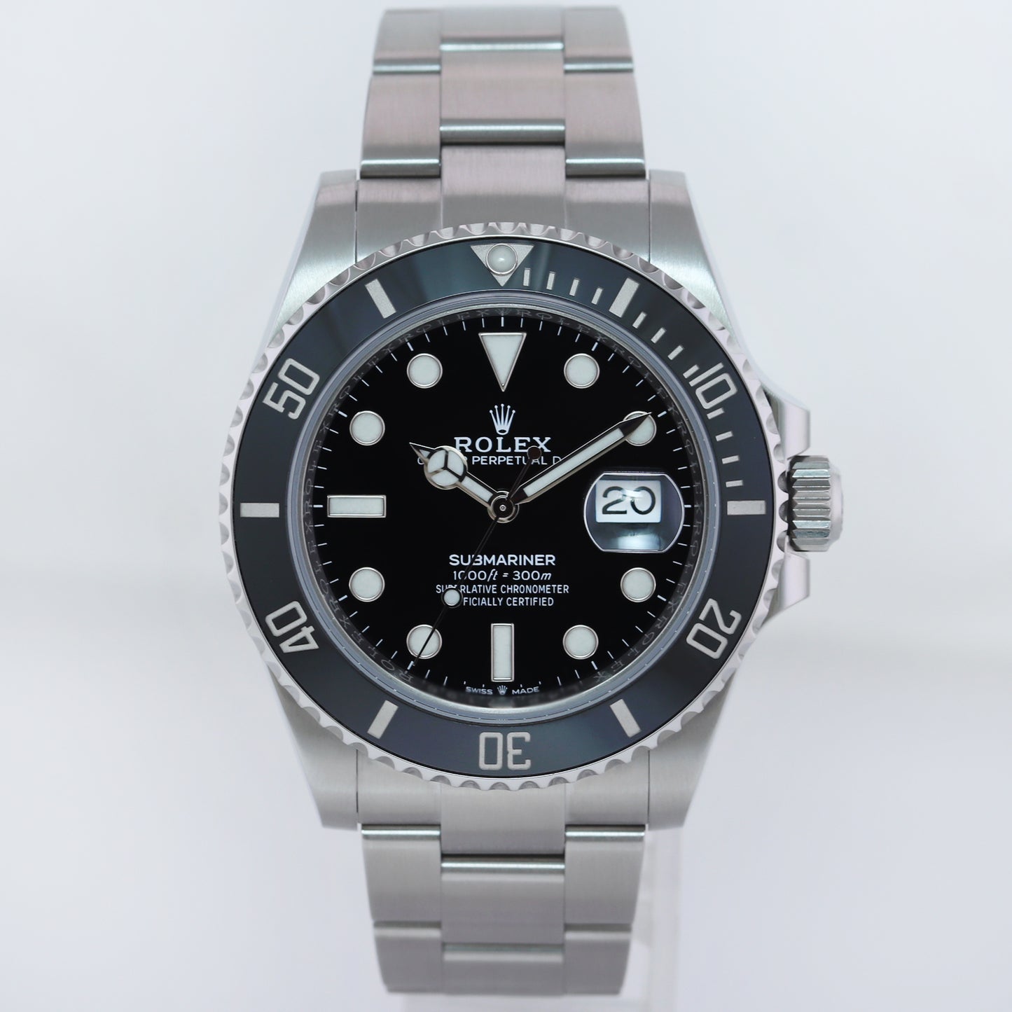 2022 NEW PAPERS Rolex Submariner 41mm Steel Black Ceramic 126610 Watch Box